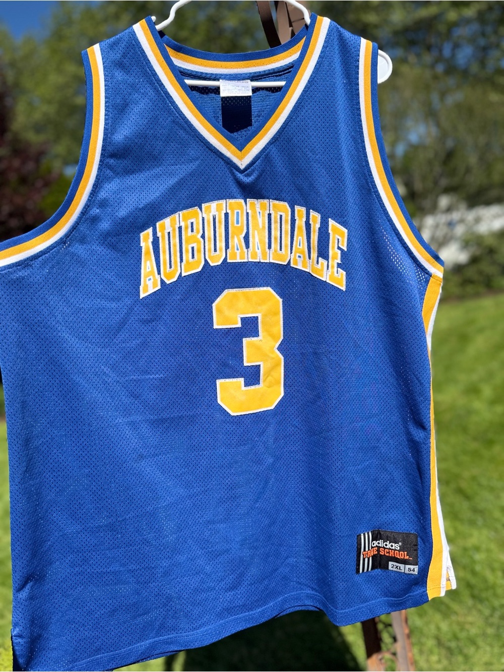 adidas Vintage Blue and Gold Auburndale Basketball Jersey #3 McGrady